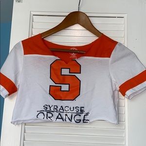 Syracuse University DIY cut tee shirt
